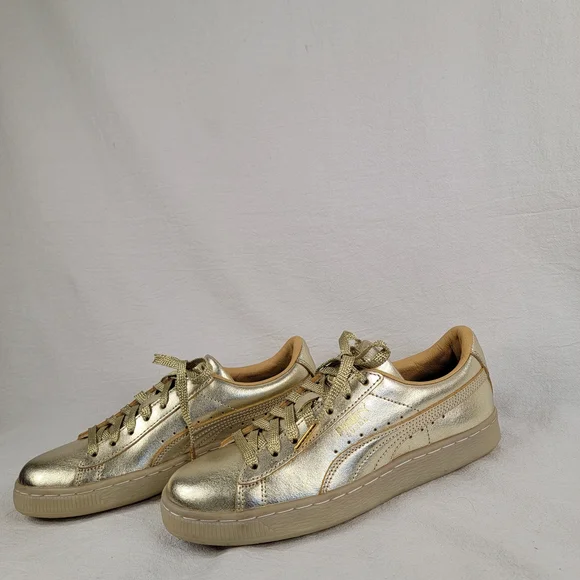 PUMA 50th Anniversary Golden Suede Metallic Leather Sneaker 1968 Women's Size 6 - Picture 4 of 14